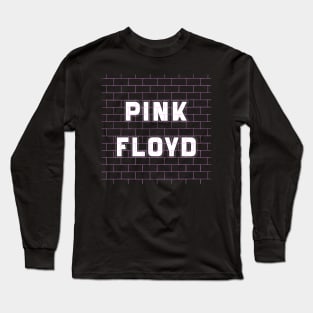 VINTAGE PINK TEXT ART (PINK FLOYD) Long Sleeve T-Shirt